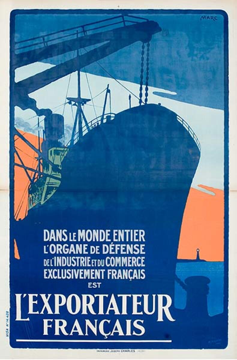 L'Exortateur Francais Original French WWI Poster 