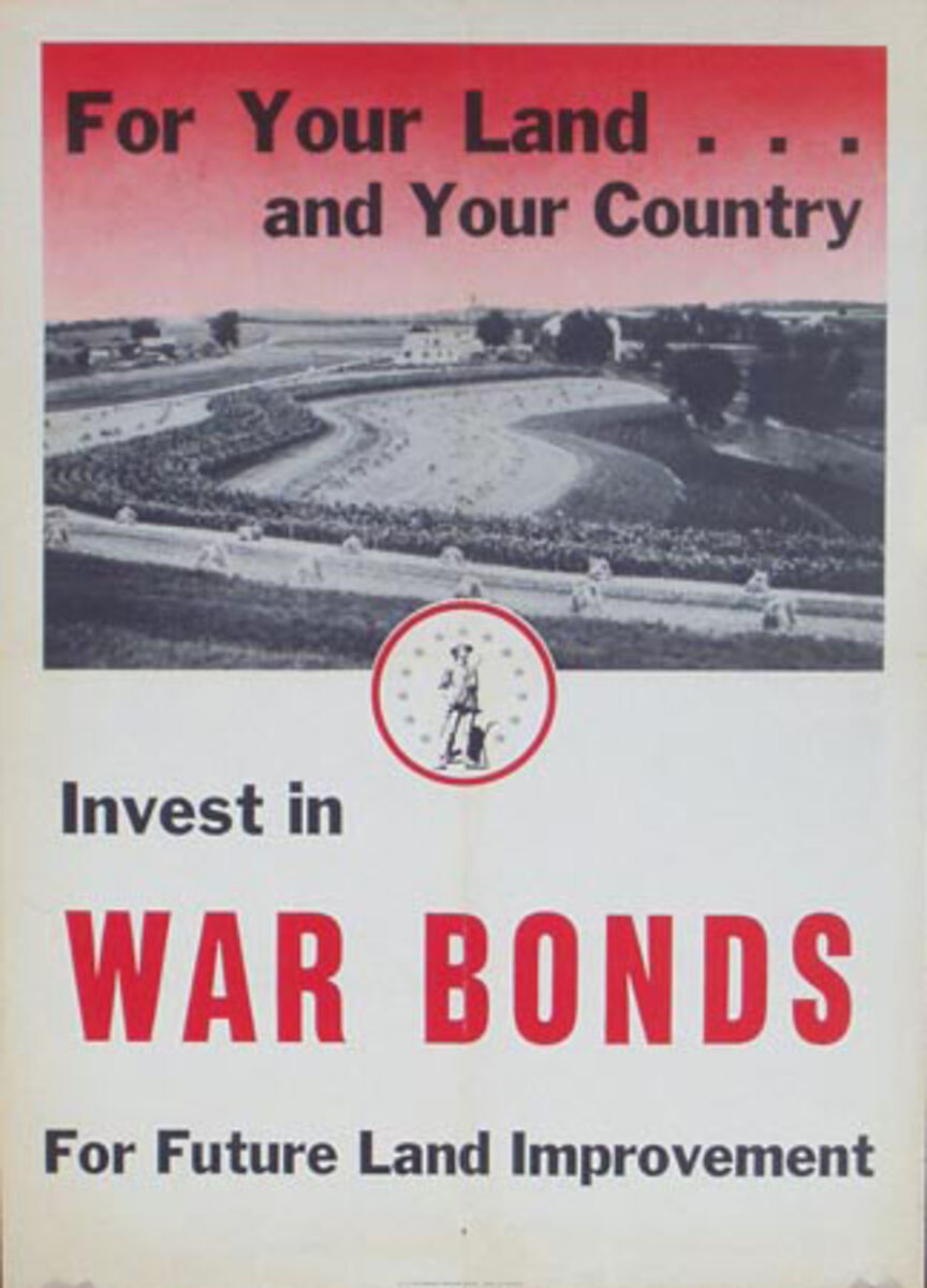 For Your Land Original World War II Poster