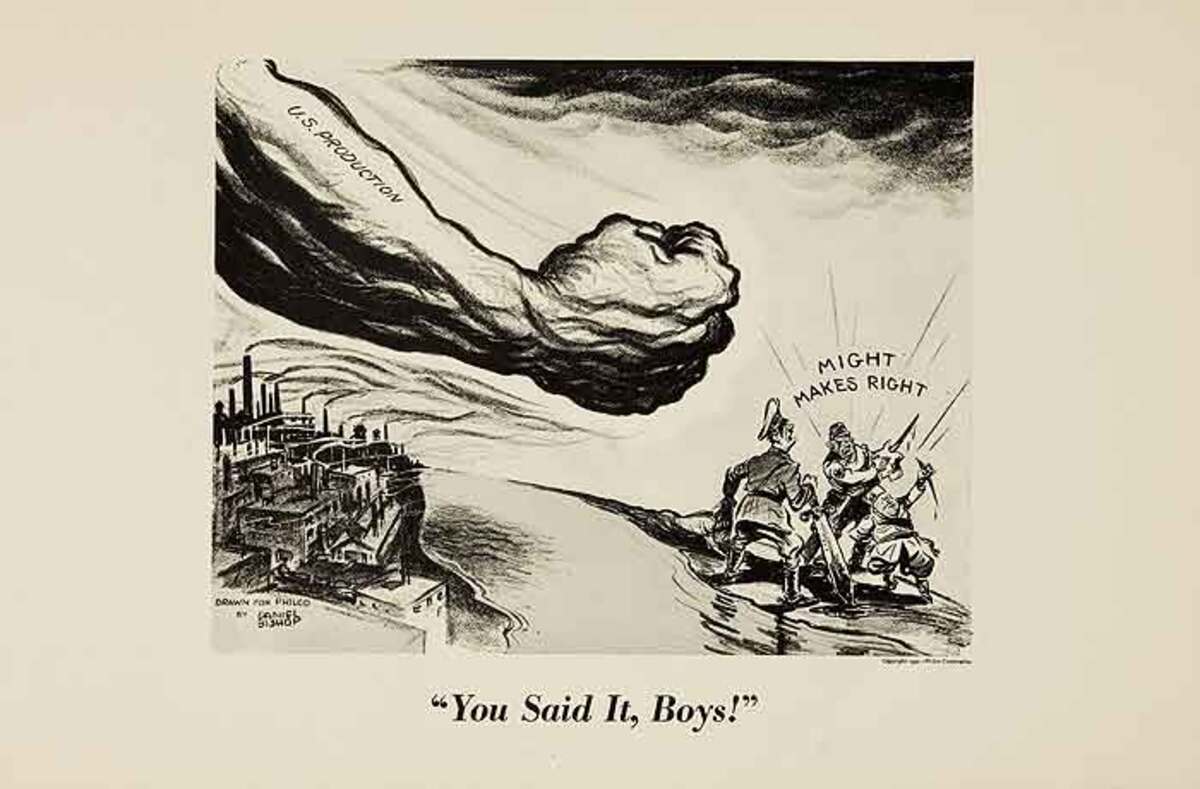 You Said It, Boys! Original WWII Philco Propaganda Poster