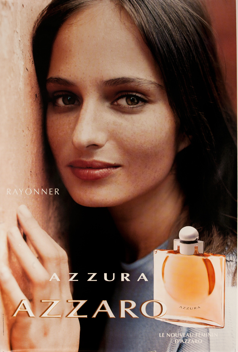 Azzaro Azzura Original Vintage Advertising Poster