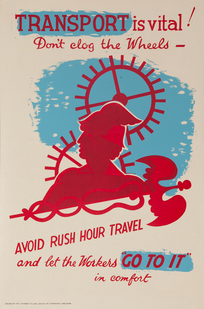 Transport is Vital!  Original British WWII  Poster