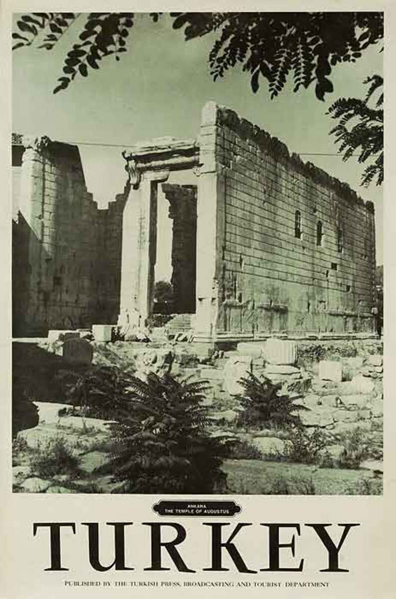 Turkey Original Trave Poster ruins photo