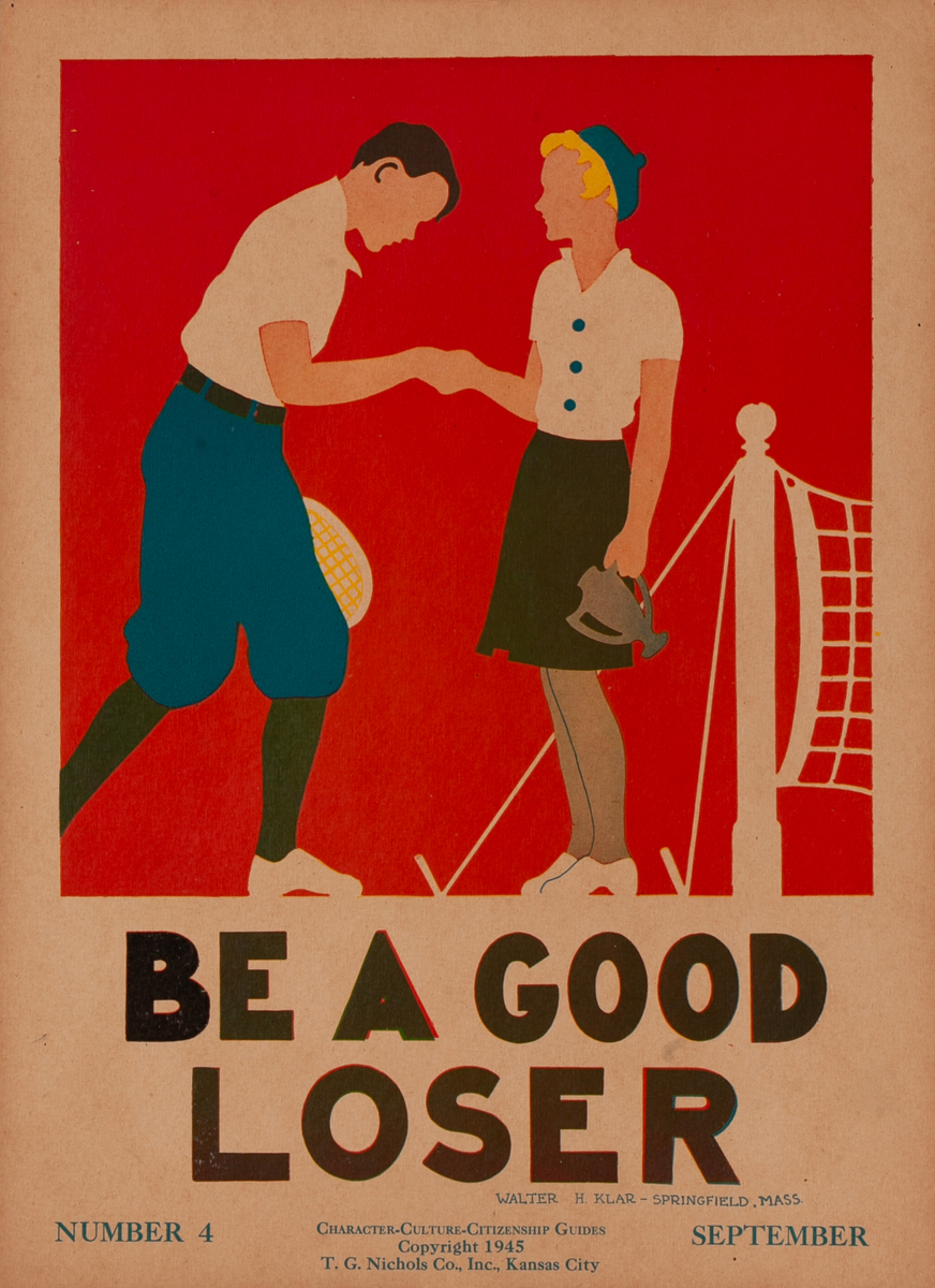 Be a Good Loser - Character Culture Citizenship Guides Poster #4