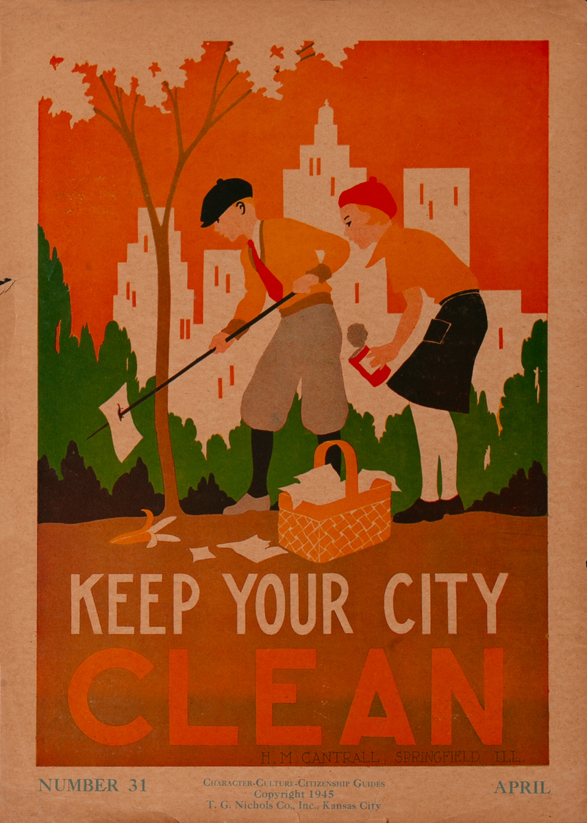 Keep Your City Clean  - Character Culture Citizenship Guides Poster #31
