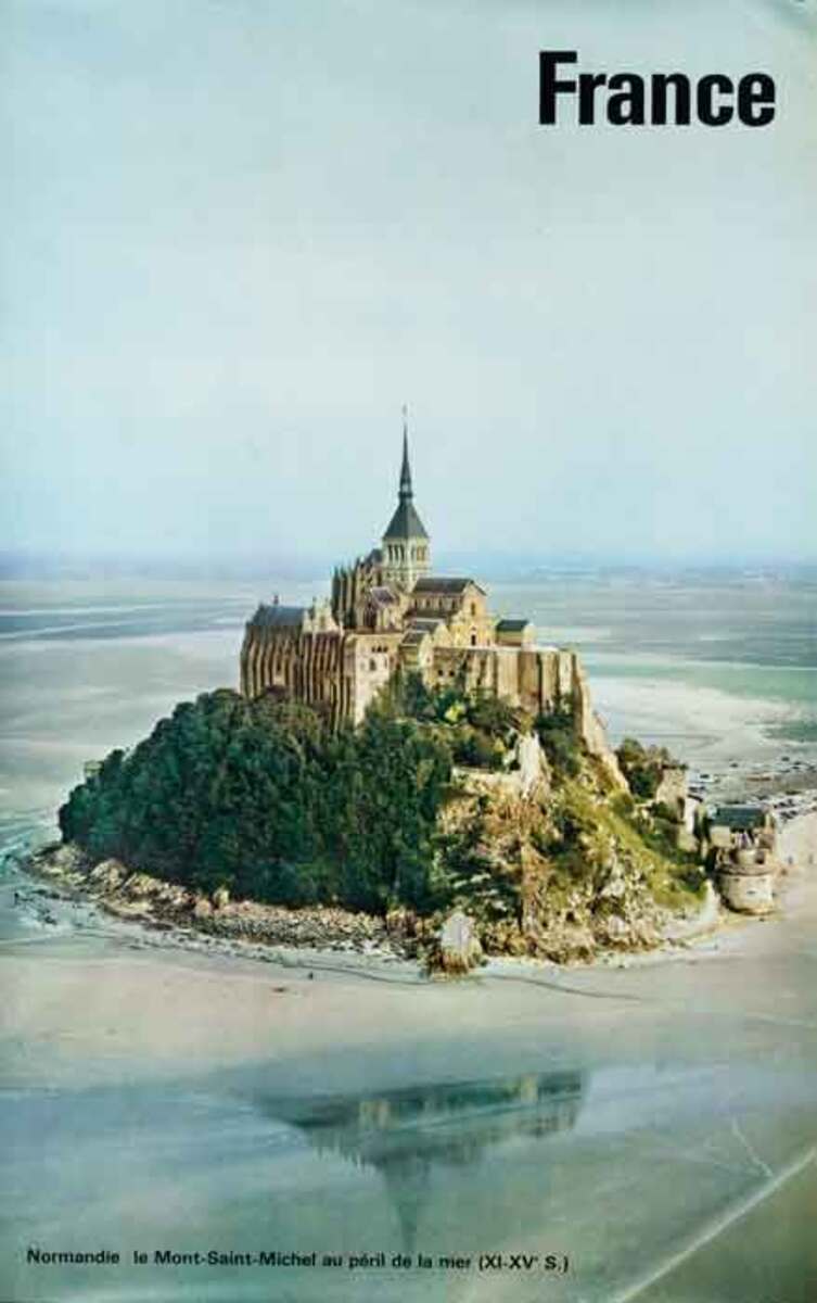 Mont Saint-Michel Original Original Travel Poster photo