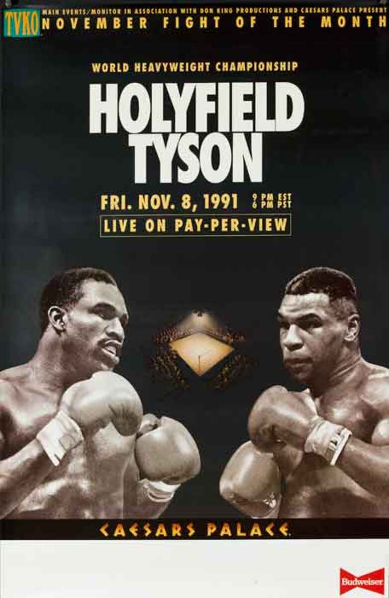 Holyfeild Tyson Original Boxing Poster