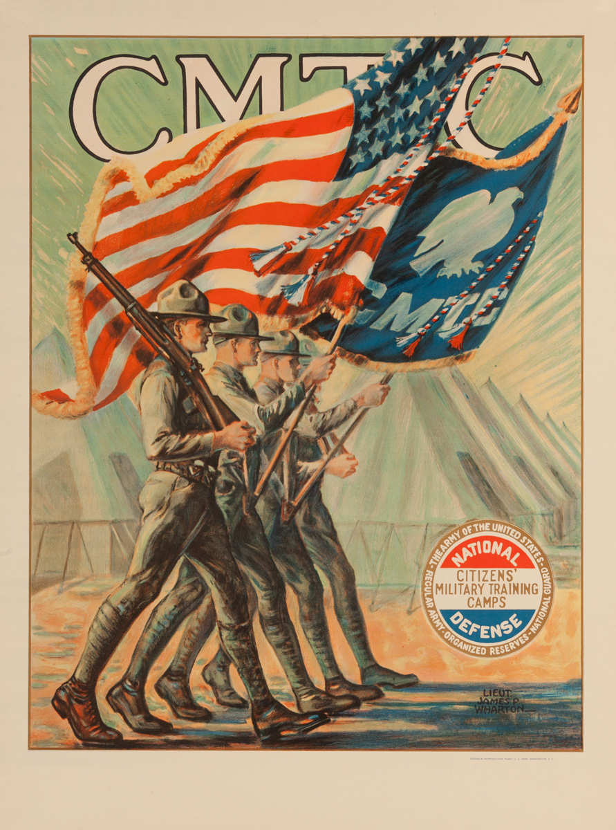 CMTC Citizen's Military Training Camp Original Recruiting Poster