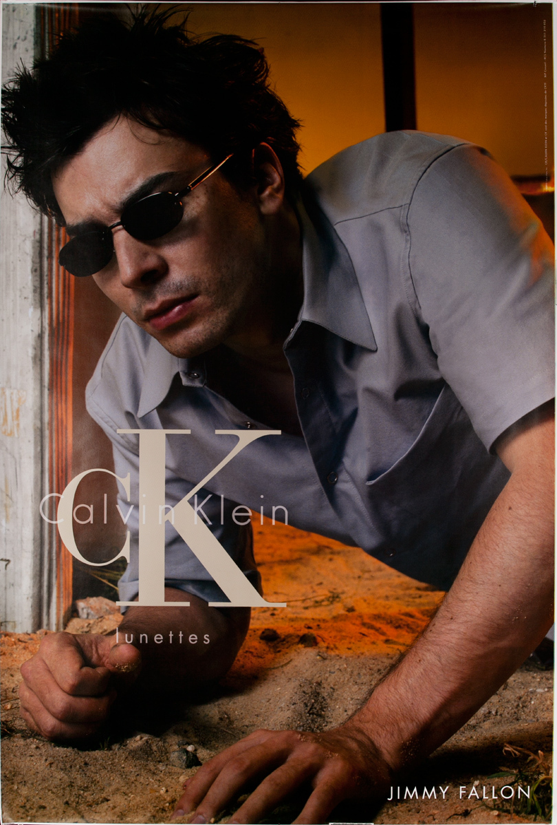 Calvin Klein Sunglasses Lunettes Original Advertising Poster Jimmy Fallom (yes THAT Jimmy Fallon)