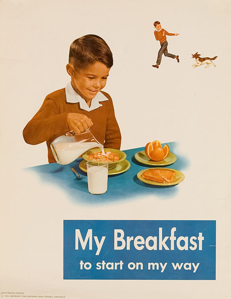 My Breakfast Original National Dairy Council Health Poster