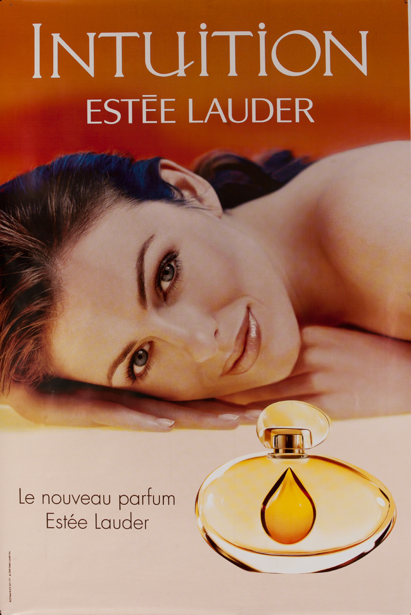 Estee Lauder Intuition Original Vintage Advertising Poster