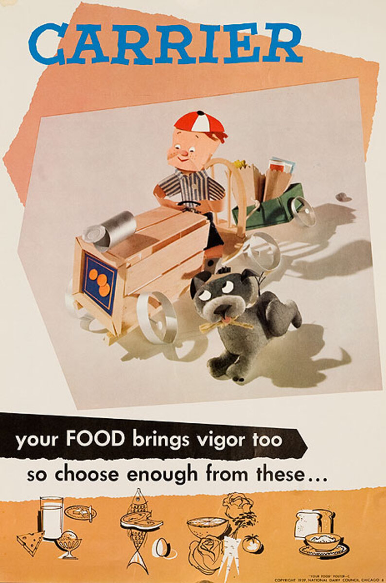 Carier Original National Dairy Council Health Poster