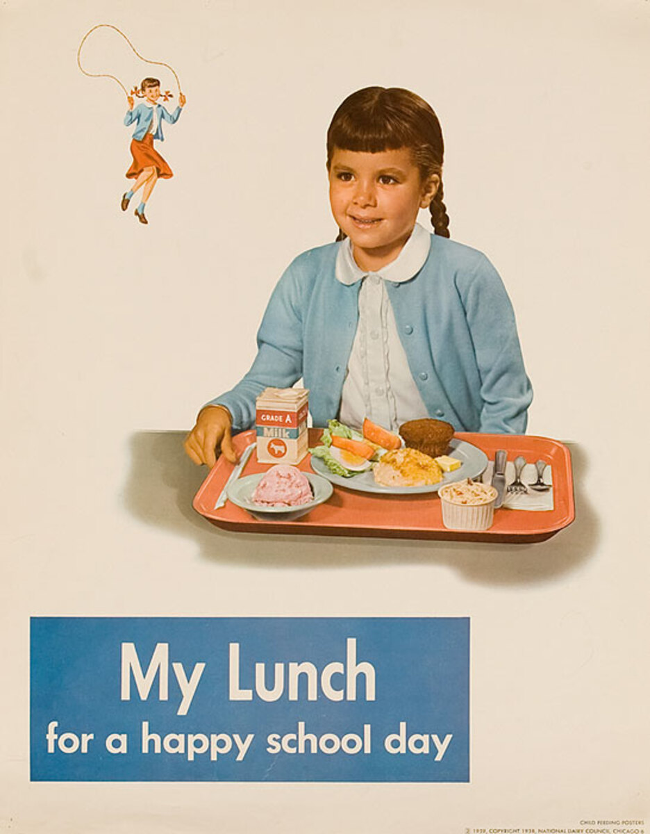 My Lunch Original National Dairy Council Health Poster