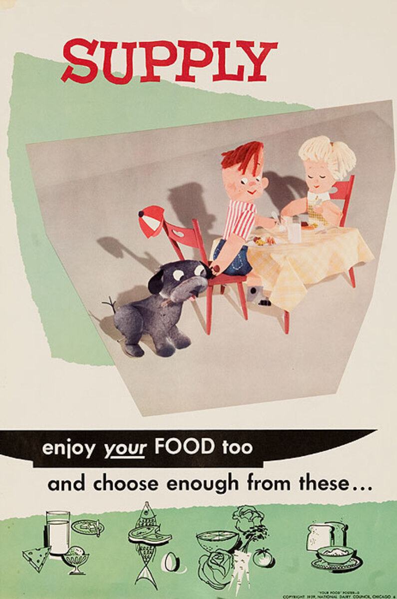 Supply Original National Dairy Council Health Poster