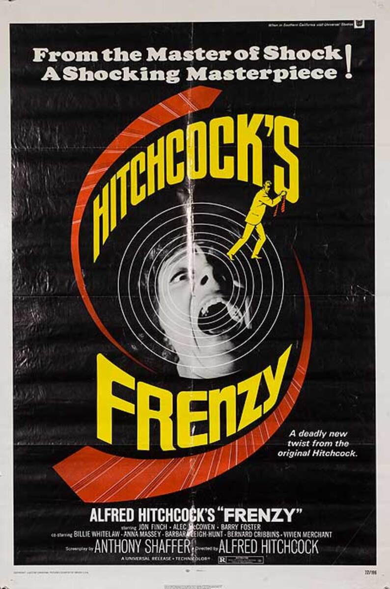 Alfred Hitchcock Frenzy Movie Poster