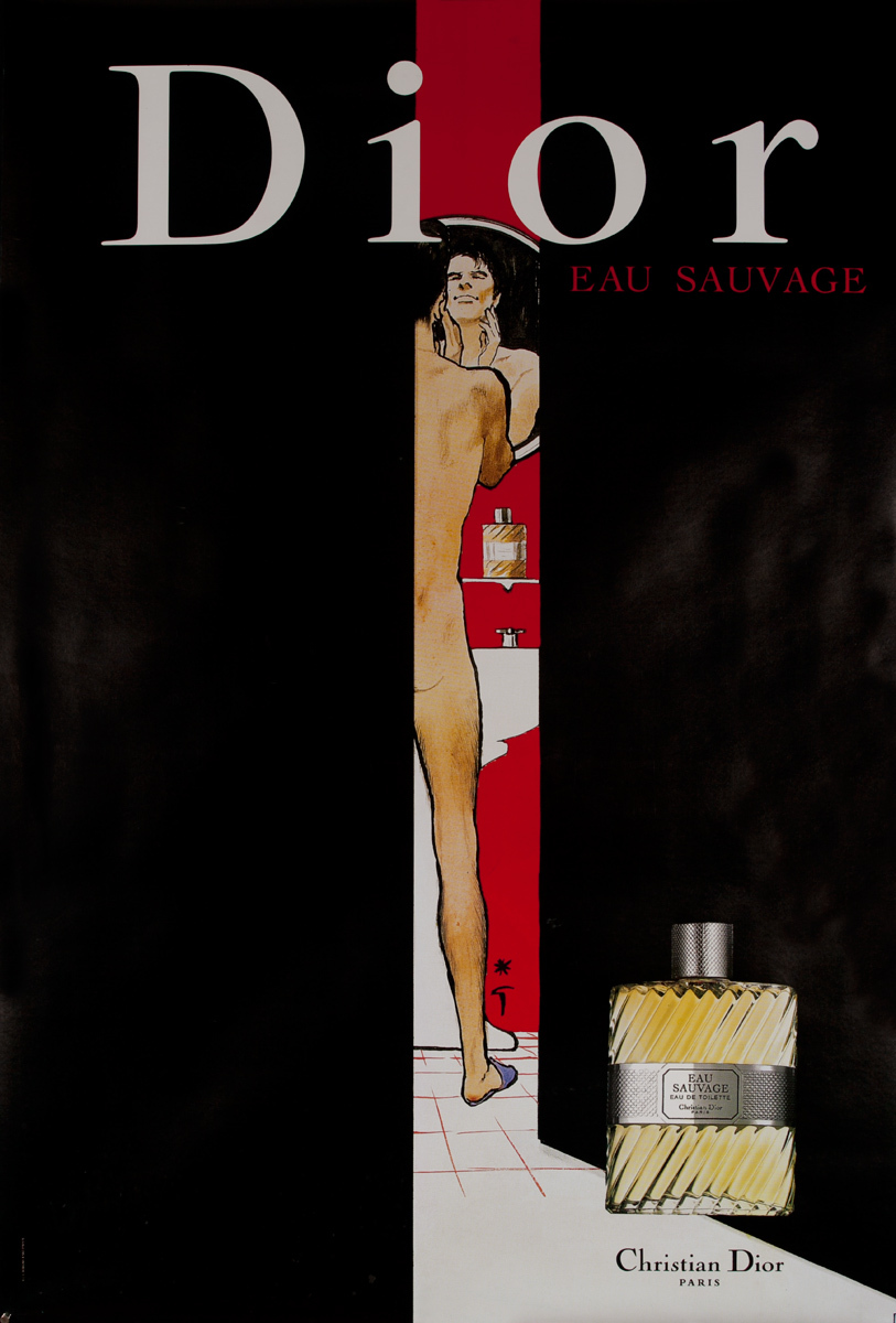 Dior Eav Savage Original Advertising Poster male nude