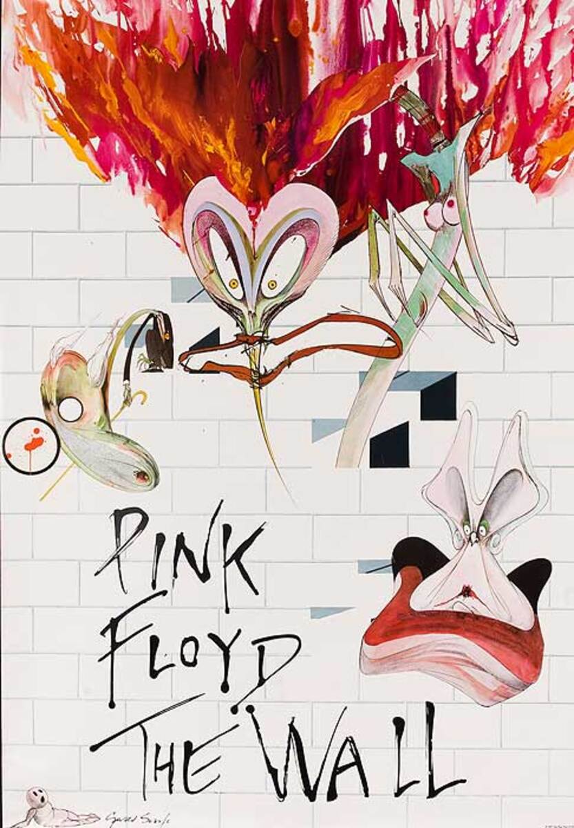 Pink Floyd The Wall Original NY Subway Advertising Poster