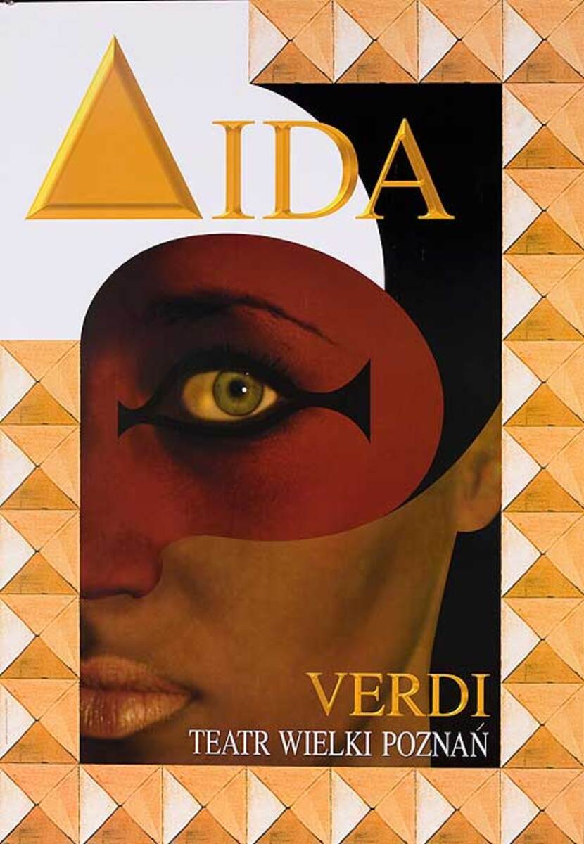 Verdi's Aida Original Polish Opera Poster