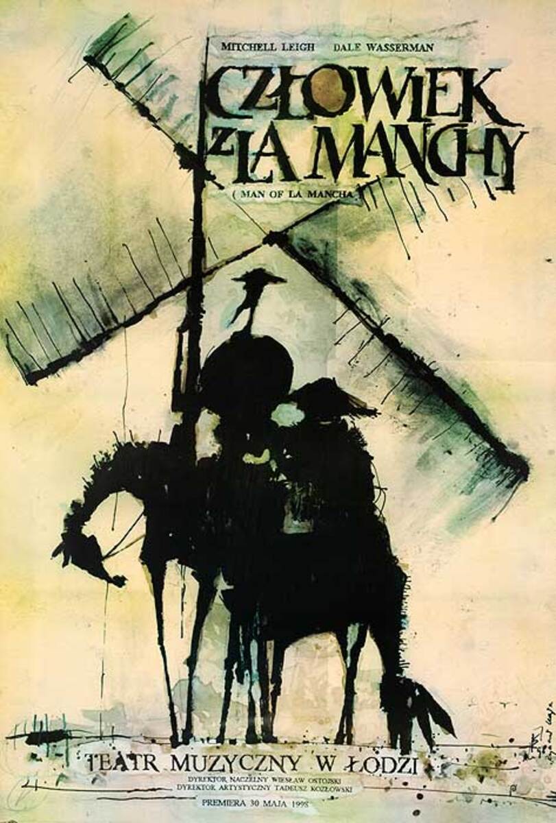 Man of La Mancha Original Polish Theatre Poster