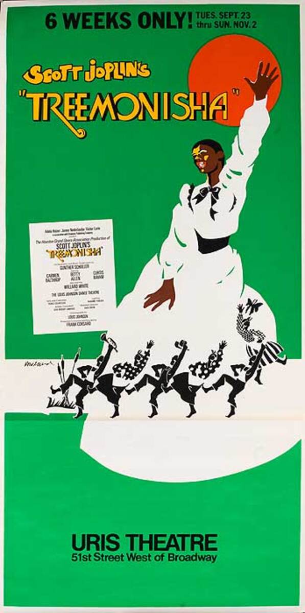 Original American Theater Poster Scott Joplin's Treemonisha
