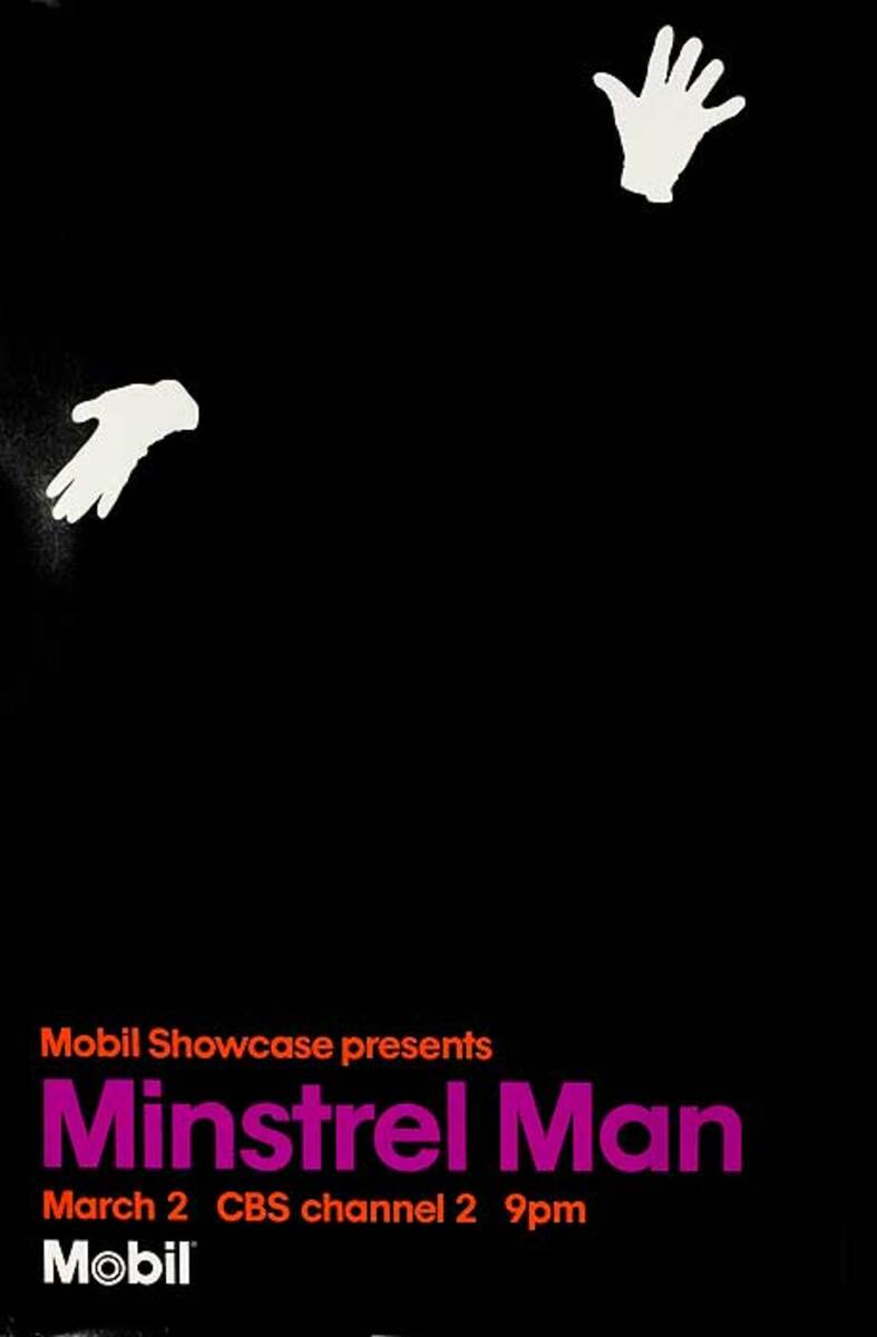 Minstrel Man Mobil Masterpiece Theatre TV Poster