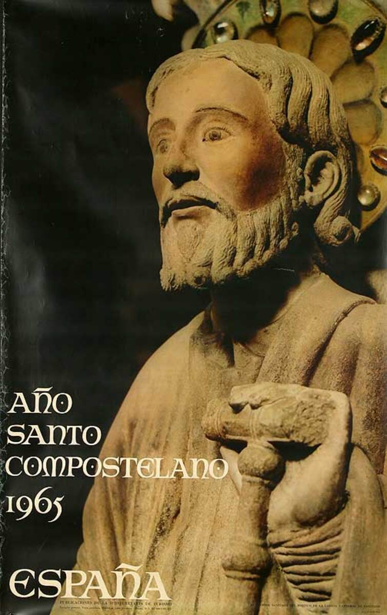 Ano Santo Compostelano Original Spanish Travel Poster
