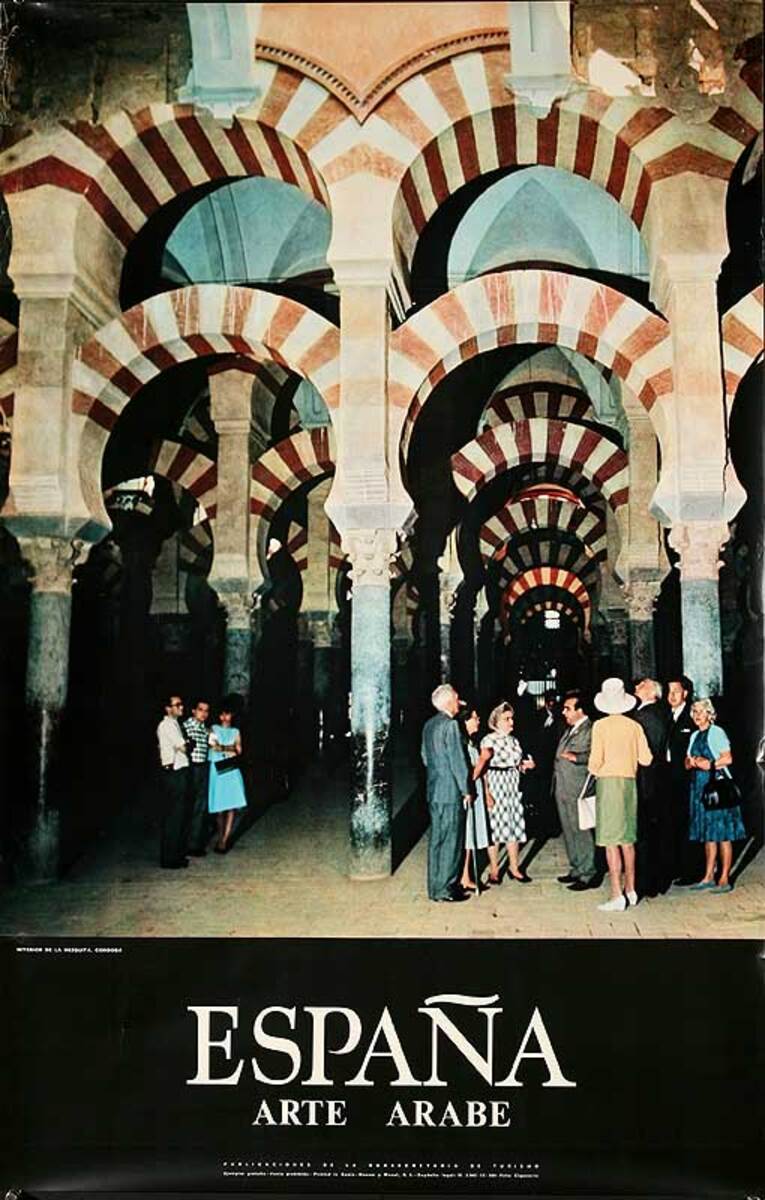 Arte Arabe Original Spanish Travel Poster Arab Art