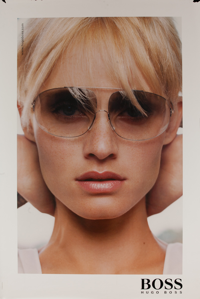 Hugo Boss Sunglasses Original Advertising Poster woman