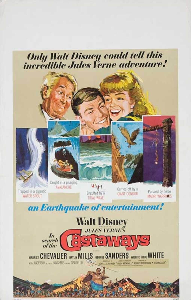 In Search of the Castaways Original American Movie Poster