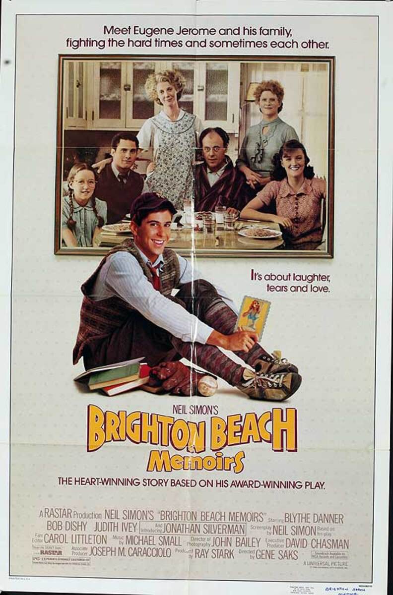 Brighton Beach Memoirs Original American One Sheet Movie Poster