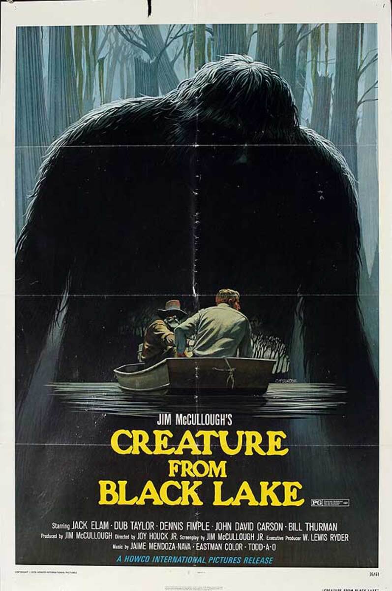 The Creature from Black Lake Original American One Sheet Movie Poster