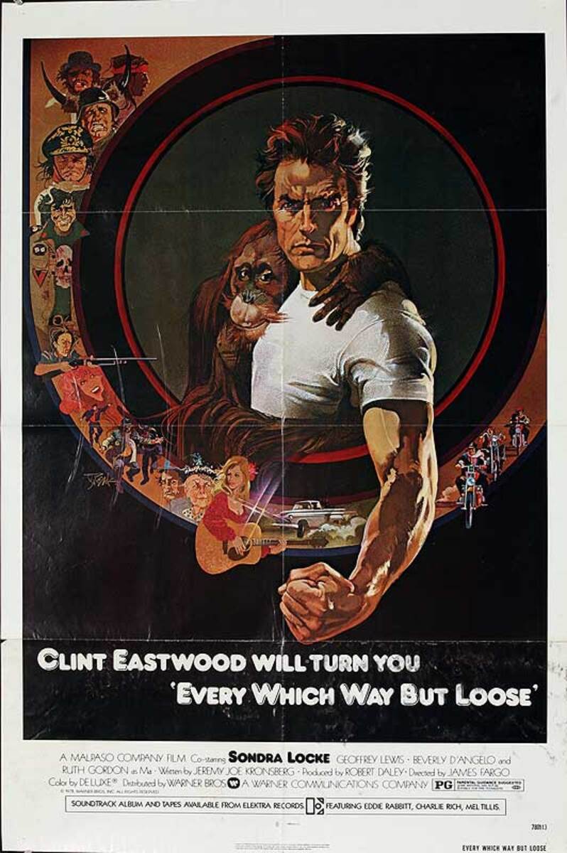 Every Which Way but Loose Original American One Sheet Movie Poster