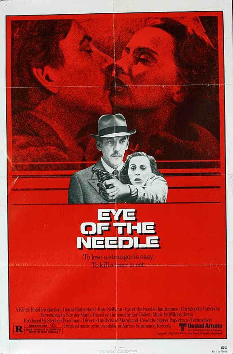 Eye of the Needle Original American One Sheet Movie Poster