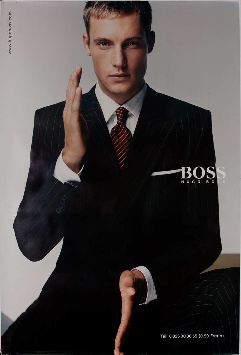 Hugo Boss Karate Original Advertising Poster