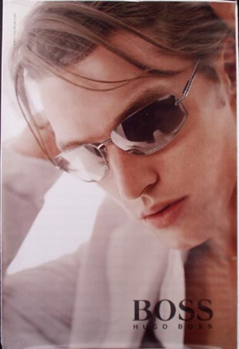 Hugo Boss Sunglasses  Original Advertising Poster