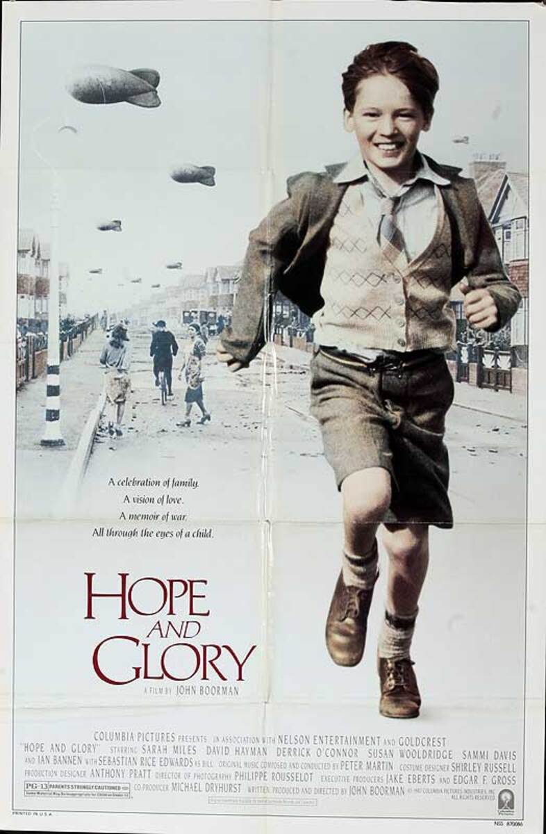 Hope and Glory Original American One Sheet Movie Poster