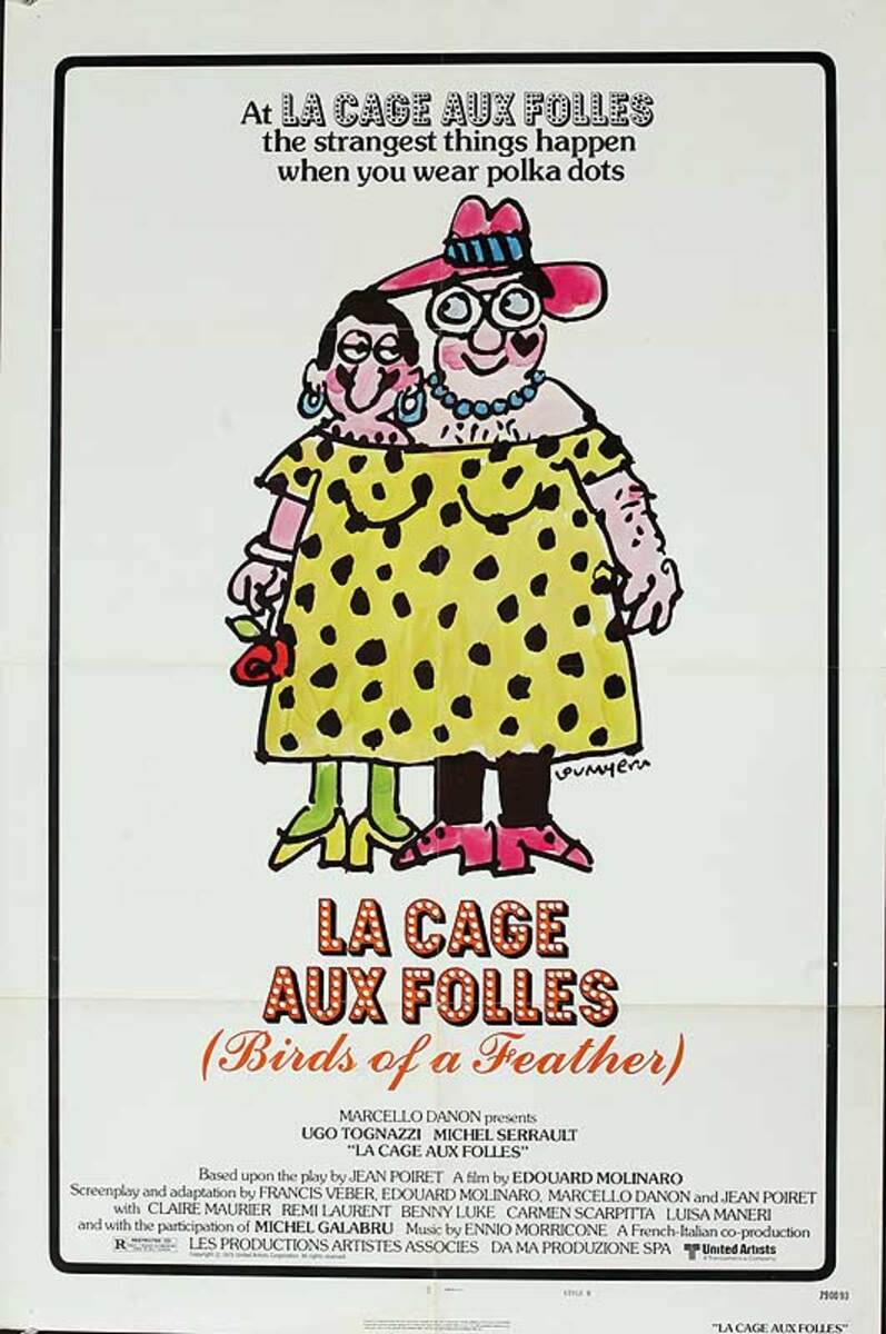 La Cage Aux Folles Original American One Sheet Movie Poster