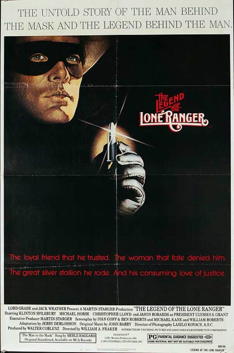 The Legend of Lone Ranger Original American One Sheet Movie Poster