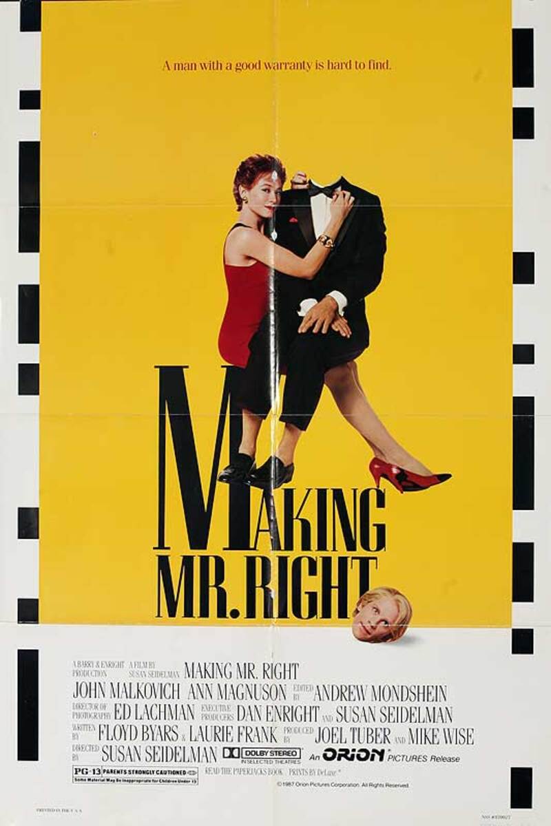 Making Mr. Right Original American One Sheet Movie Poster