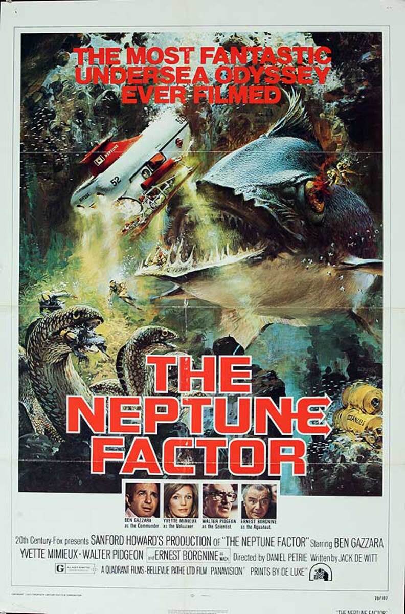 The Neptune Factor Original American One Sheet Movie Poster
