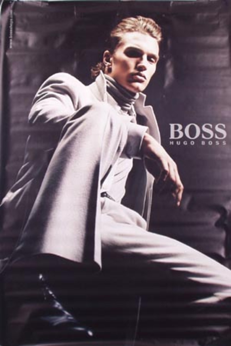 Hugo Boss clothing White Pants Original Advertising Poster