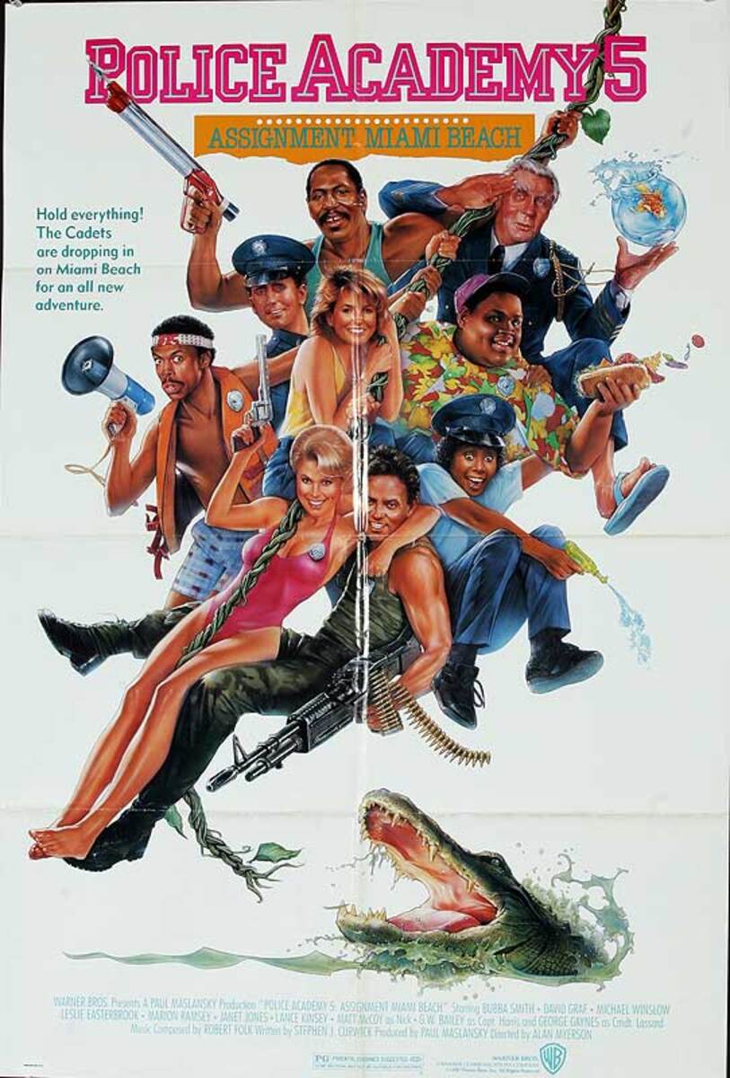 Police Academy: Miami Original American One Sheet Movie Poster