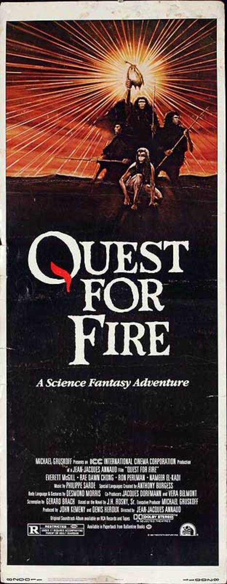 Quest for Fire Original American Insert Movie Poster