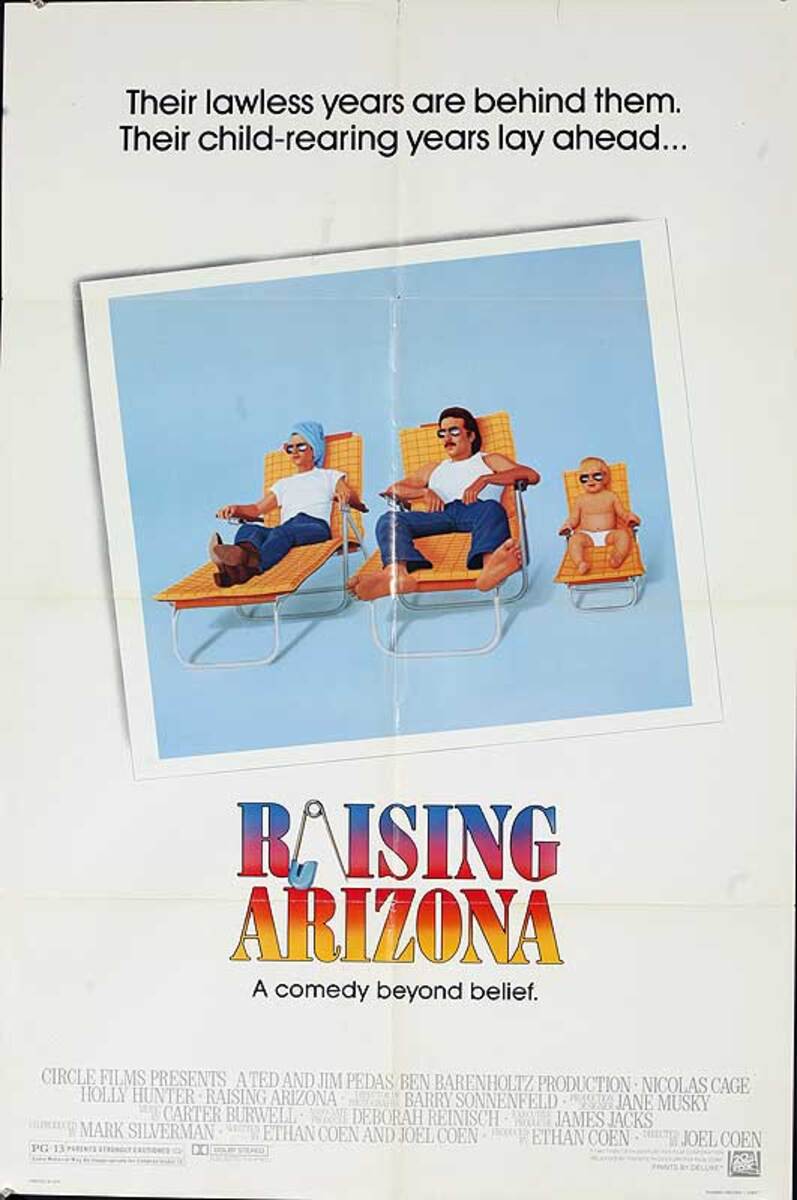Raising Arizona Original American One Sheet Movie Poster