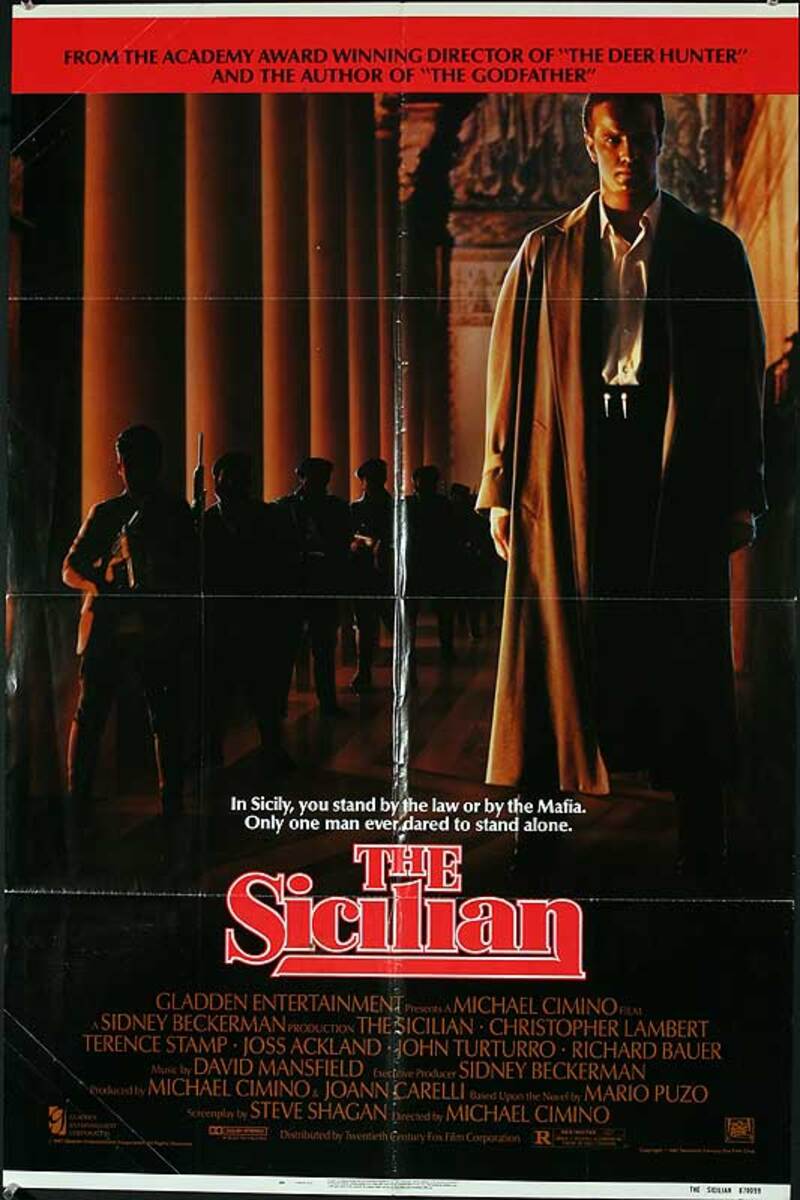 The Sicilian Original American One Sheet Movie Poster