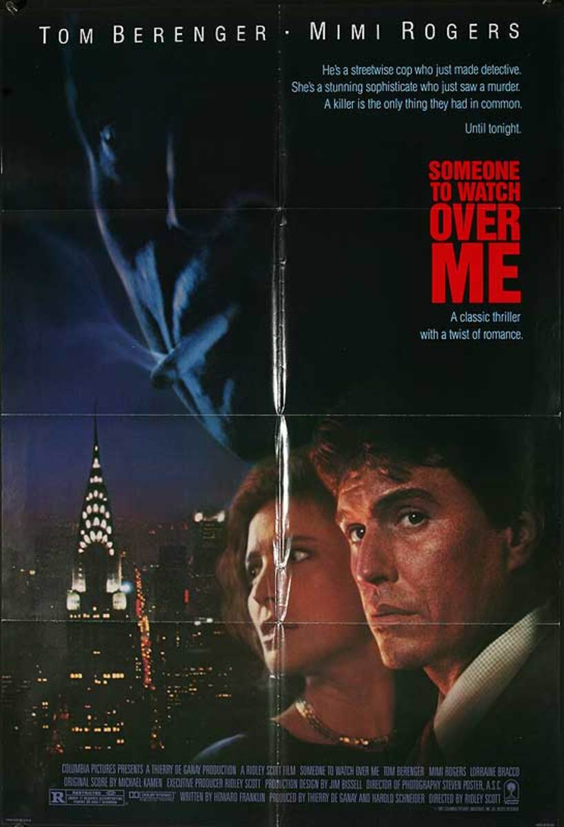 Someone to Watch Over Me Original American One Sheet Movie Poster