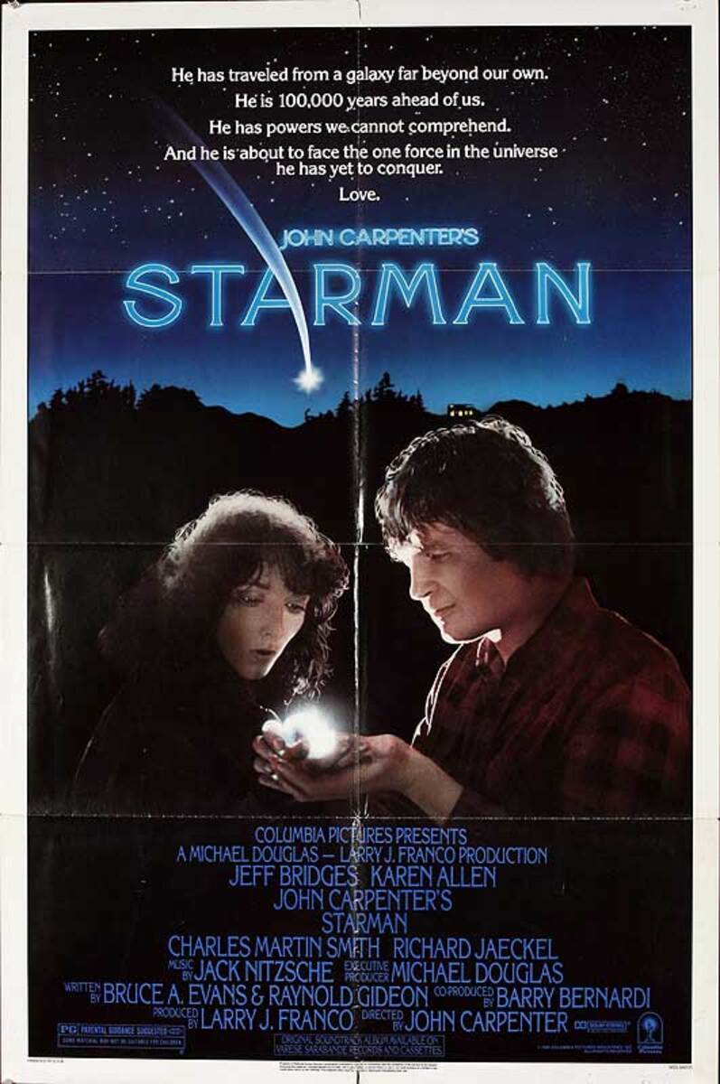 Starman Original American One Sheet Movie Poster