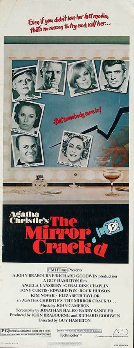 The Mirror Crack'd Original American Insert Movie Poster