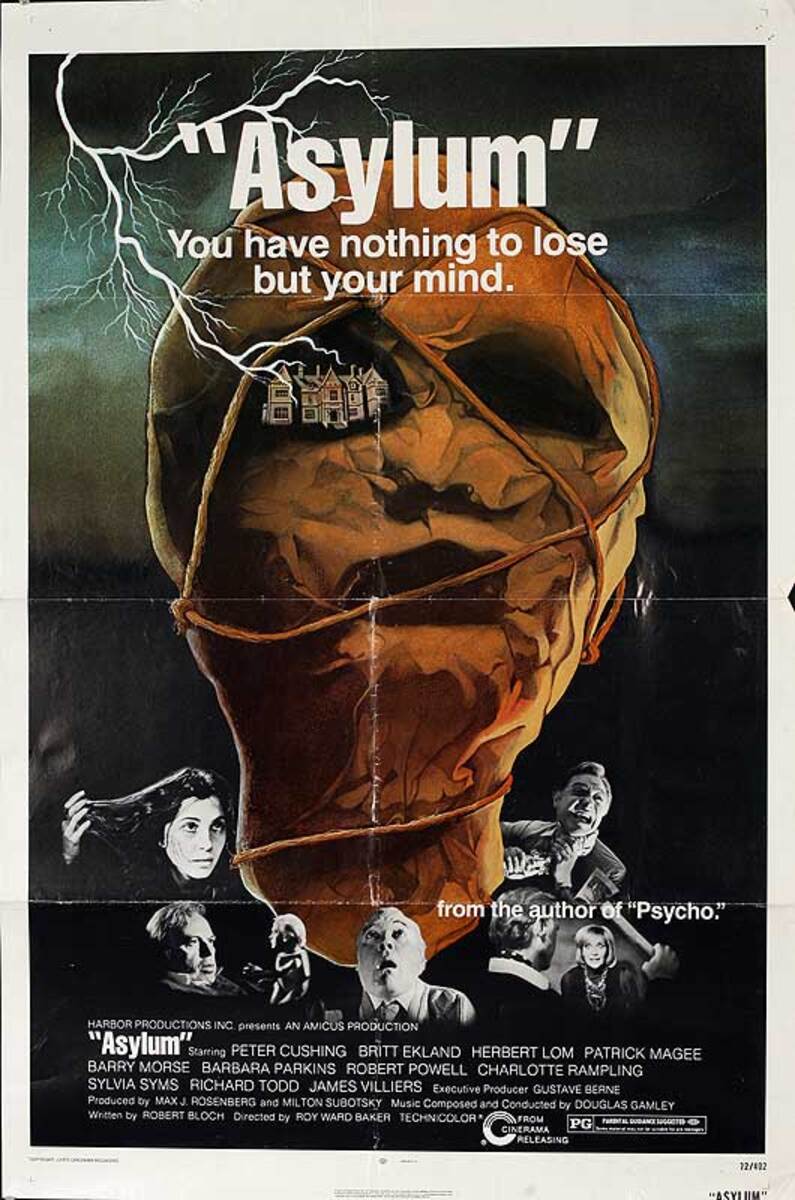 Asylum Original American One Sheet Movie Poster