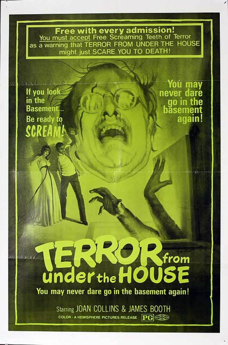 The Terror from Under the House Original American One Sheet Movie Poster