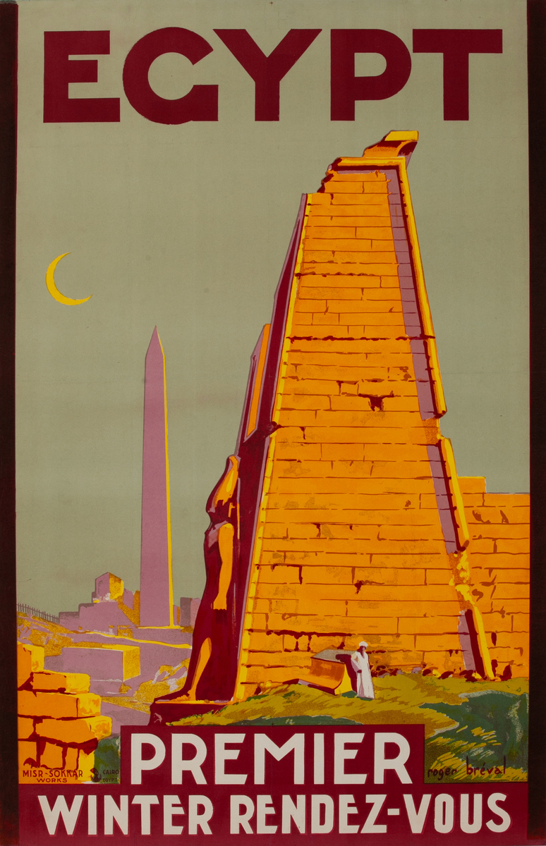 Egypt Premier Winter Rendez-Vouz Original Travel Poster